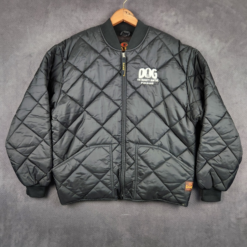 Dog The Bounty Hunter Posse Game Sportswear Bravest Jacket Mens Medium‎ Black